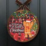 4TM. Wishing You Sweet Christmas (Door sign) Door Sign Mockup 1