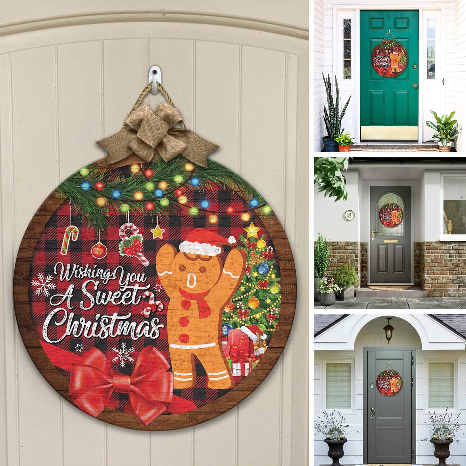 4TM. Wishing You Sweet Christmas (Door sign) Door Sign Mockup 12