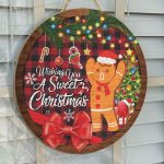 4TM. Wishing You Sweet Christmas (Door sign) Door Sign Mockup 14
