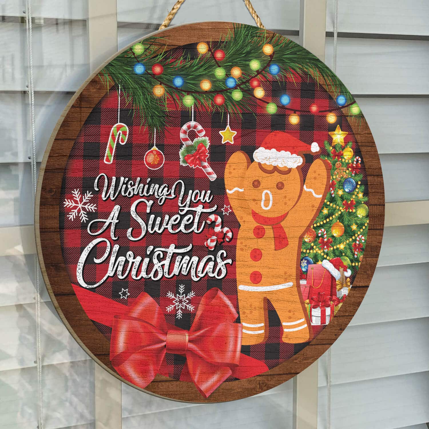 4TM. Wishing You Sweet Christmas (Door sign) Door Sign Mockup 14