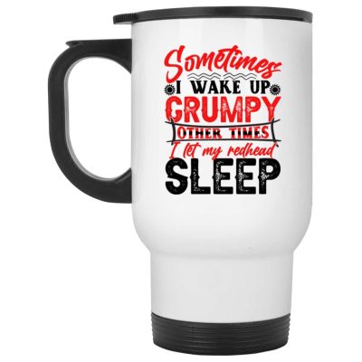 14 oz. White Travel Mug