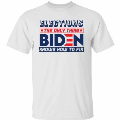 10VT. Elections The Only Thing, White, Unisex T-Shirt