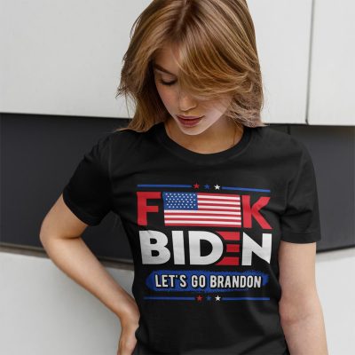Alternative view of Fuck Biden Let's Go Brandon T-shirt - Joe Biden Chant Fuck Joe Biden FJB Shirt