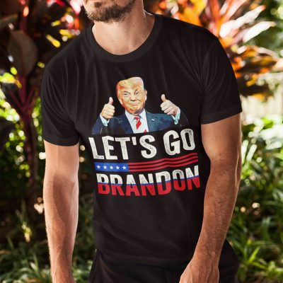 Alternative view of Let's Go Brandon Funny Trump FJB T-Shirt - Anti Biden Shirt - Pro Trump Shirt