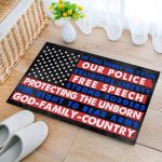 8. In This House God Family (5) Doormat mockup 2