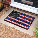 8. In This House God Family (5) Doormat mockup 10