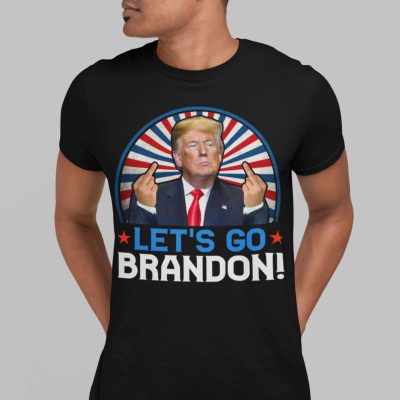 Alternative view of Donald Trump Let's Go Brandon FJB T-shirt - V-neck - Pro America Fuck Joe Biden Shirt