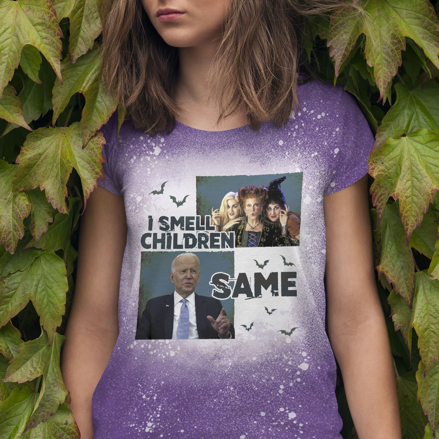 8VT. I Smell Children Same Biden bleached shirt mockup2