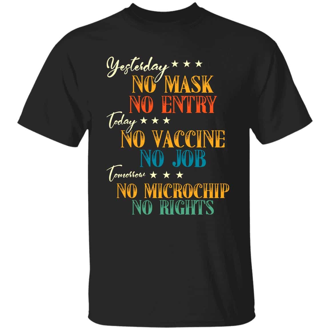8VT. Yesterday No Mask, Black, Unisex T-Shirt 8VT. Yesterday No Mask, Black, Unisex T-Shirt