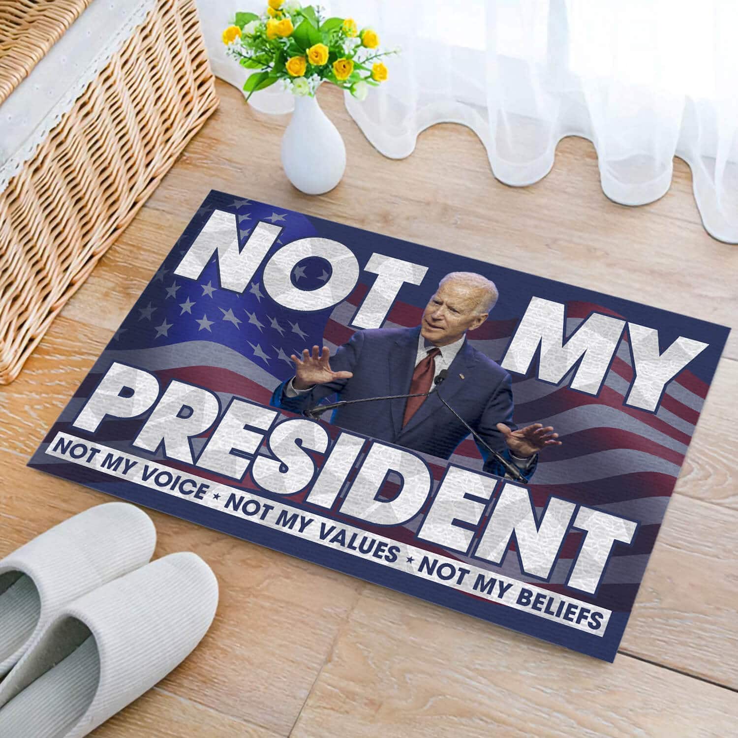 2TM. Not My President Biden (5) Doormat mockup 2