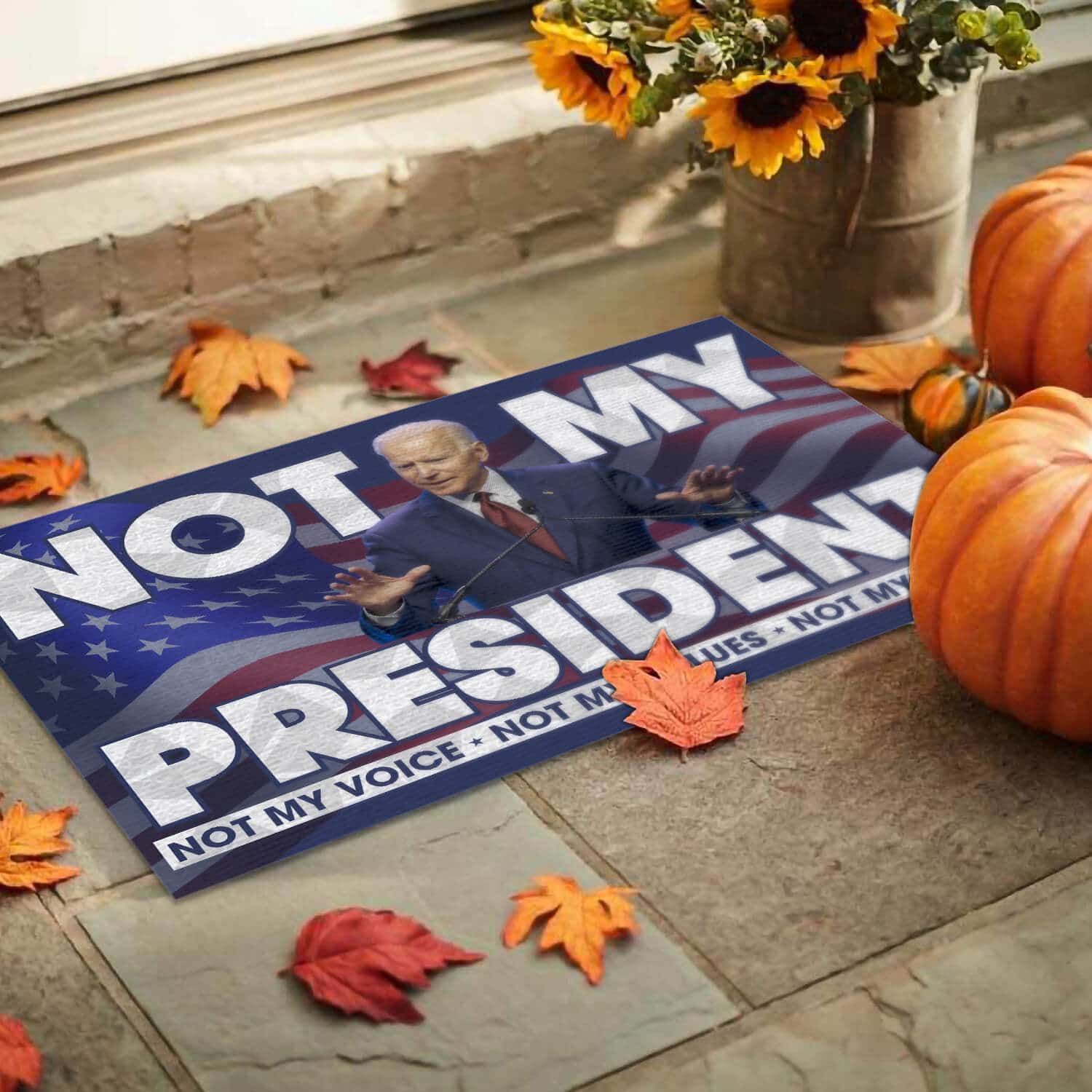 2TM. Not My President Biden (5) Doormat mockup 9