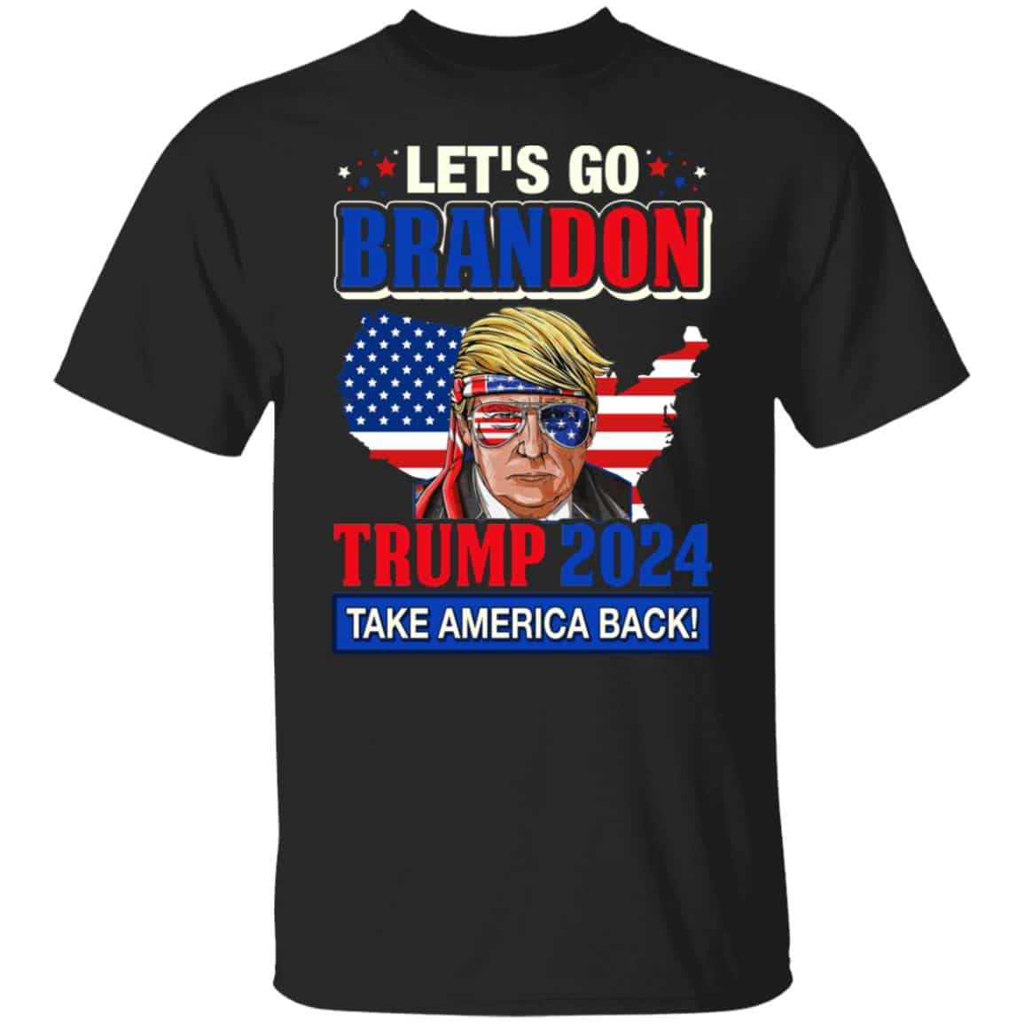 9 HG. Let's Go Brandon Take America Back, Black, Unisex T-Shirt