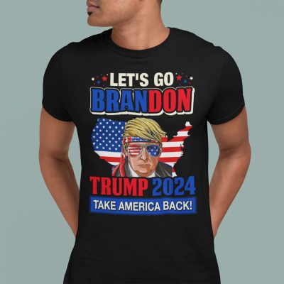 Alternative view of Let's Go Brandon Trump 2024 Take America Back T-shirt - Pro Trump Anti Biden Shirt