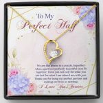 To My Perfect Half We Are Like Pieces In A Puzzle Imperfect When Apart Forever Love Heart Pendant Necklace Forever Love Necklace (18k Yellow Gold) To My Perfect Half We Are Like Pieces In A Puzzle Imperfect When Apart Forever Love Heart Pendant Necklace Forever Love Necklace (18k Yellow Gold)
