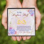 7vt. To My Perfect Half Infinity Heart Necklace (gold)