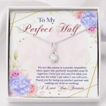 To My Perfect Half We Are Like Pieces In A Puzzle Imperfect When Apart Alluring Beauty Necklace - Alluring Beauty Necklace To My Perfect Half We Are Like Pieces In A Puzzle Imperfect When Apart Alluring Beauty Necklace - Alluring Beauty Necklace