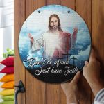 3o. Don't Be Afraid Door Sign Mockup 13 3o. Don't Be Afraid Door Sign Mockup 13