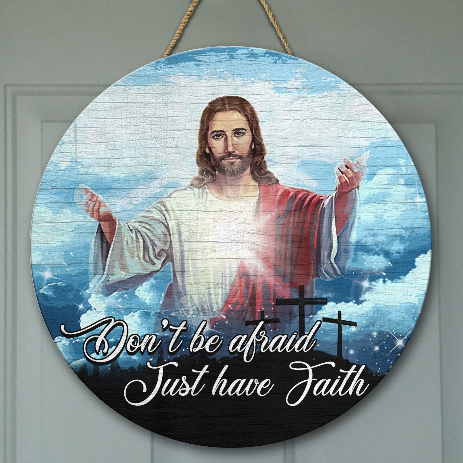 3o. Don't Be Afraid Door Sign Mockup 9 3o. Don't Be Afraid Door Sign Mockup 9