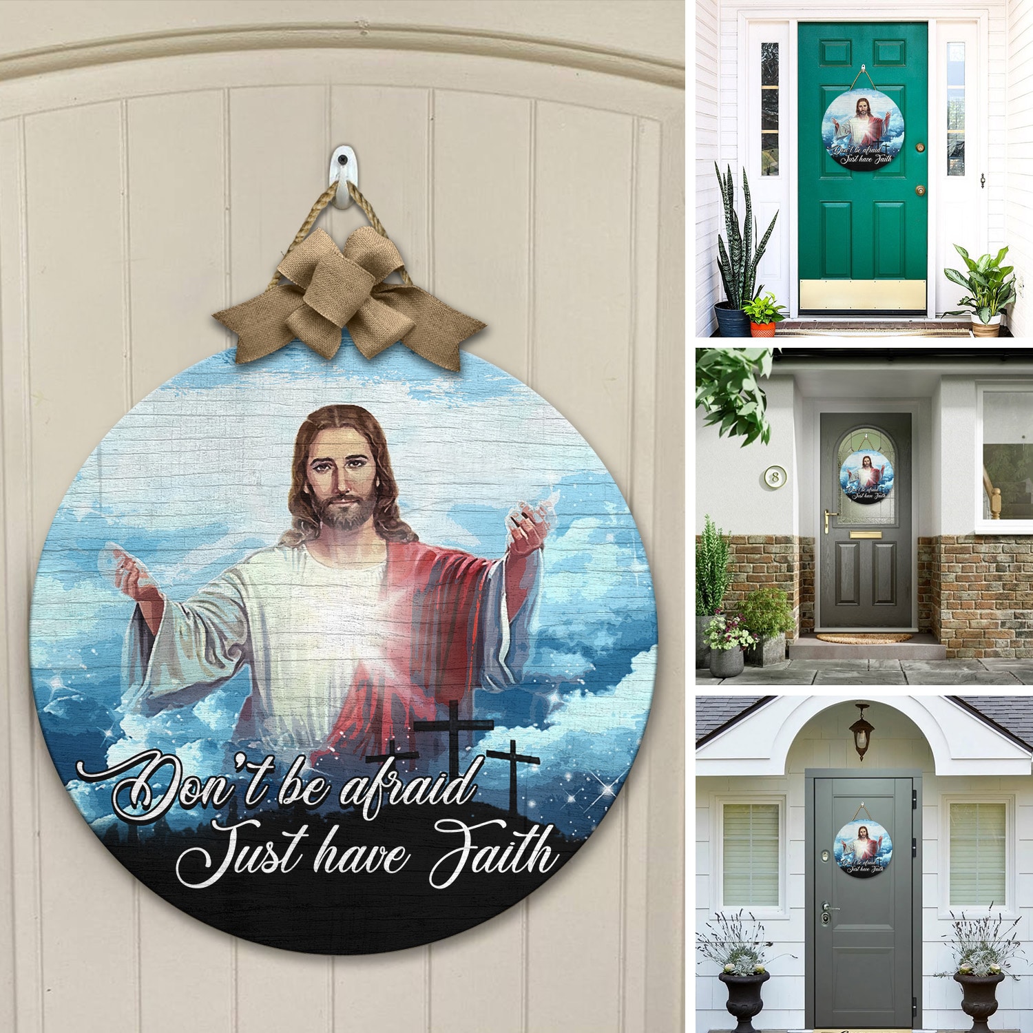 3o. Don't Be Afraid Door Sign Mockup 12 3o. Don't Be Afraid Door Sign Mockup 12