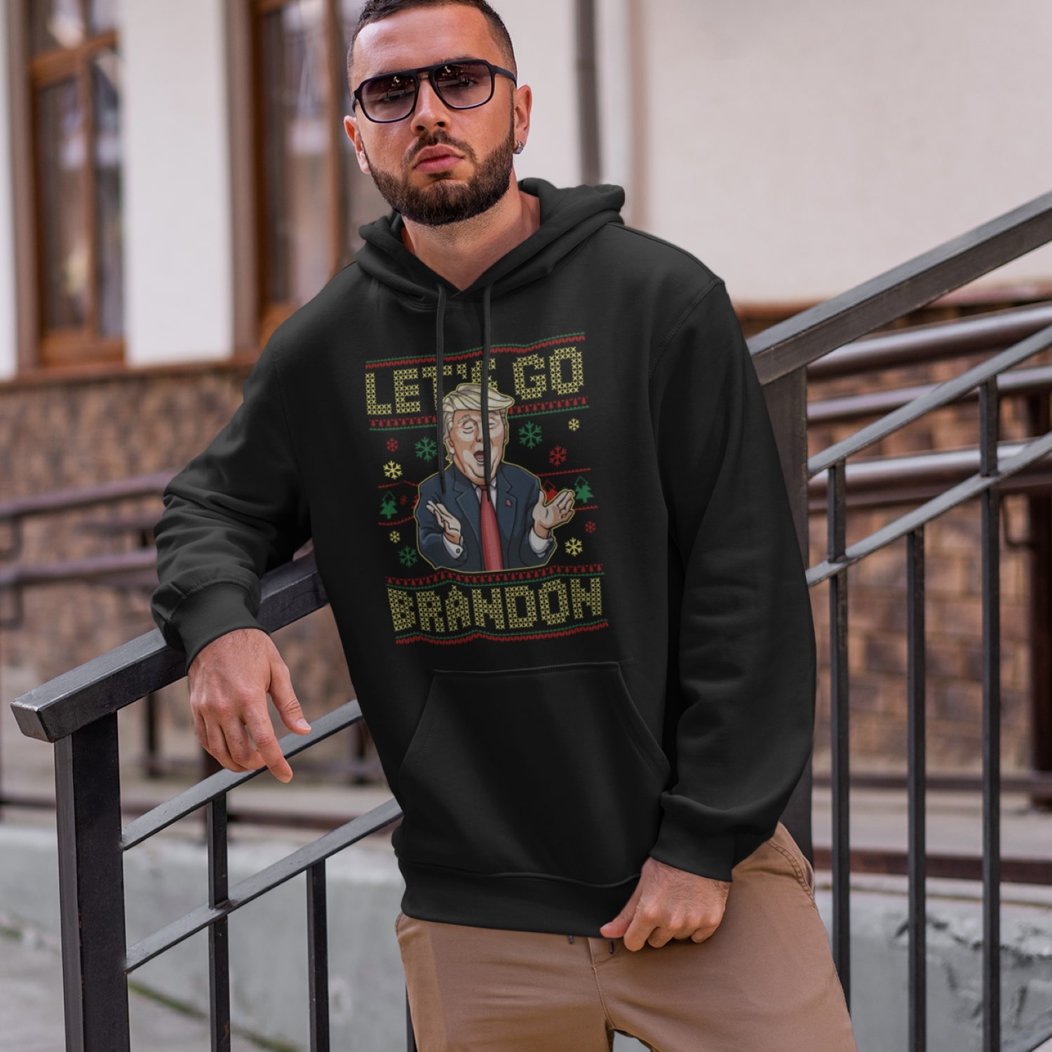 16 Hg Uu Tien. Trump Let's Go Brandon Ugly Tee Mk1