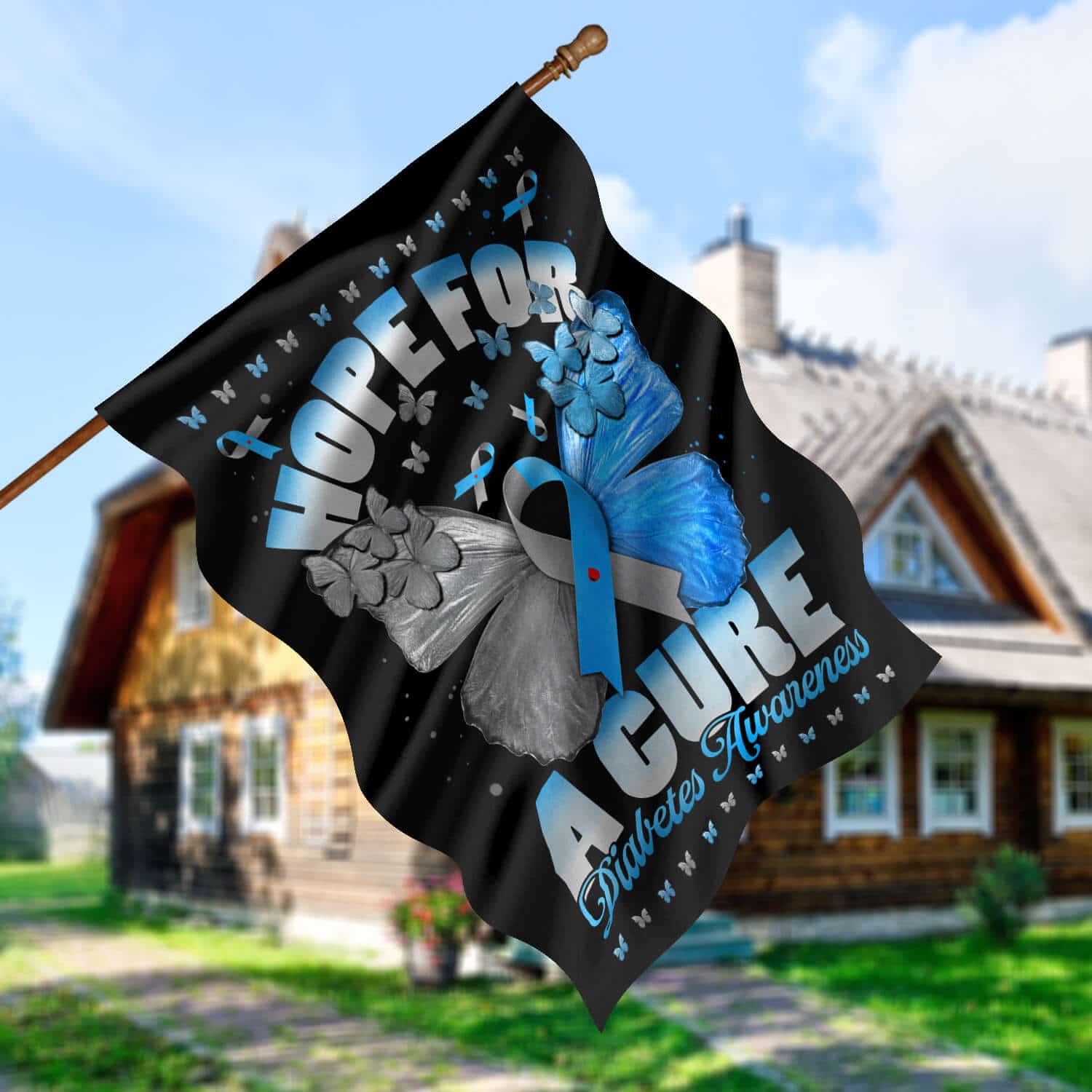 30x40 House Flag Mockup 5