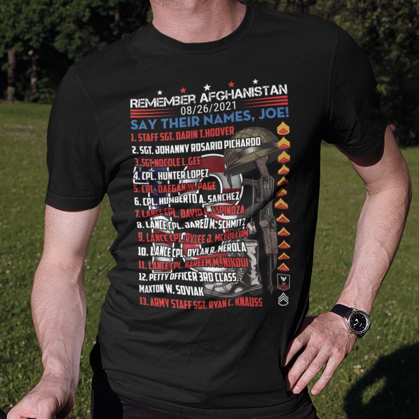 1tm. Remember Afghanistan Joe (tee) Mk2 1tm. Remember Afghanistan Joe (tee) Mk2