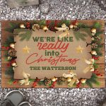 9kng. Into Christmas (sample Design) Doormat Mockup 13