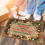 9kng. Into Christmas (sample Design) Doormat Mockup 6