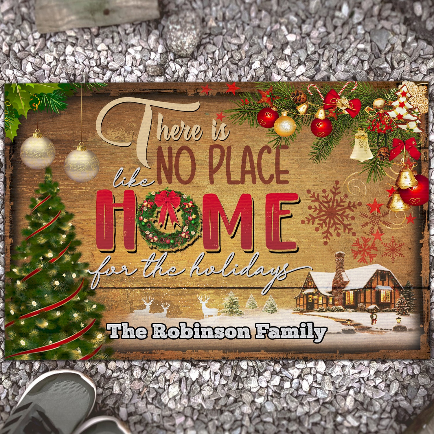 15kng. No Place Home (sample Design) Doormat Mockup 13