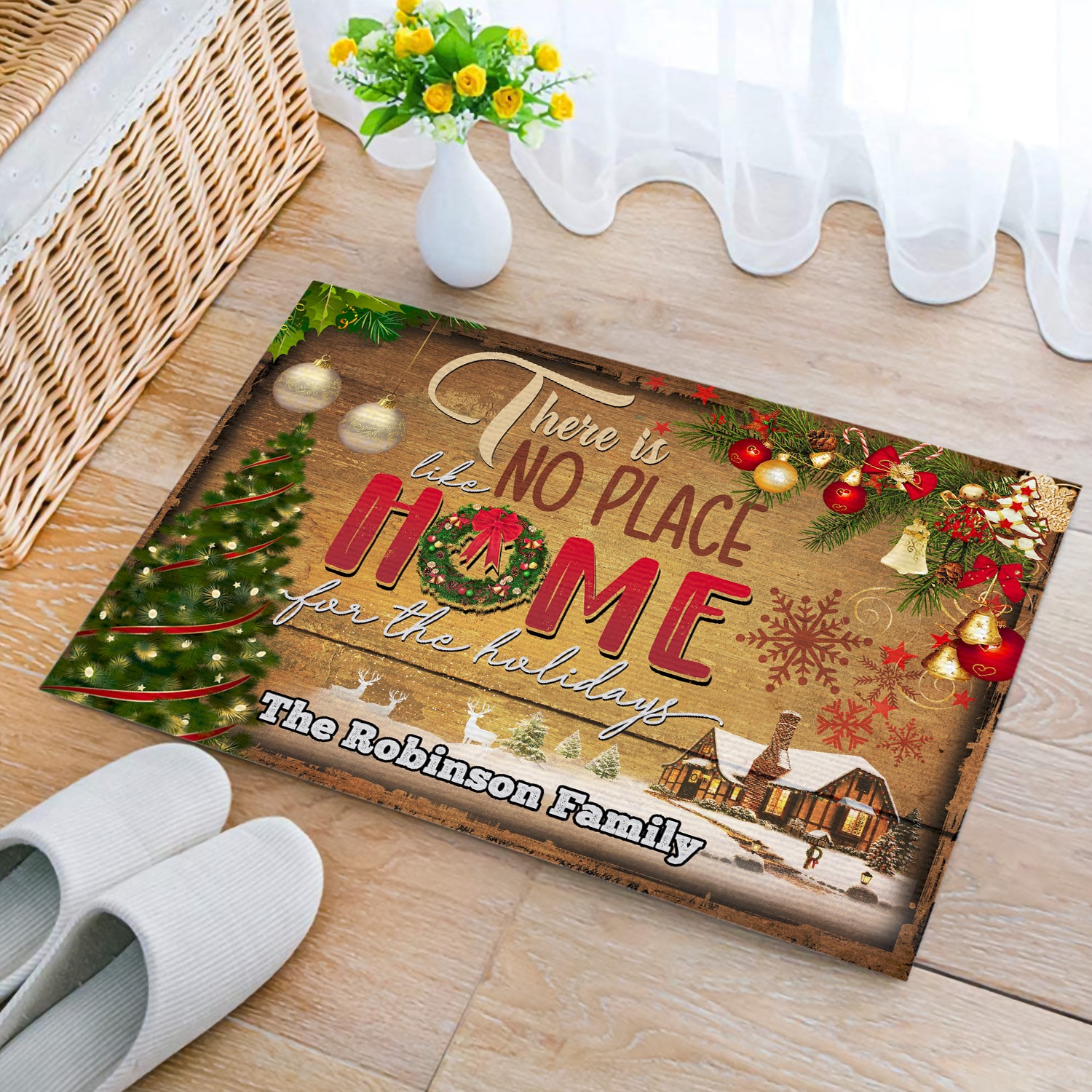 15kng. No Place Home (sample Design) Doormat Mockup 2