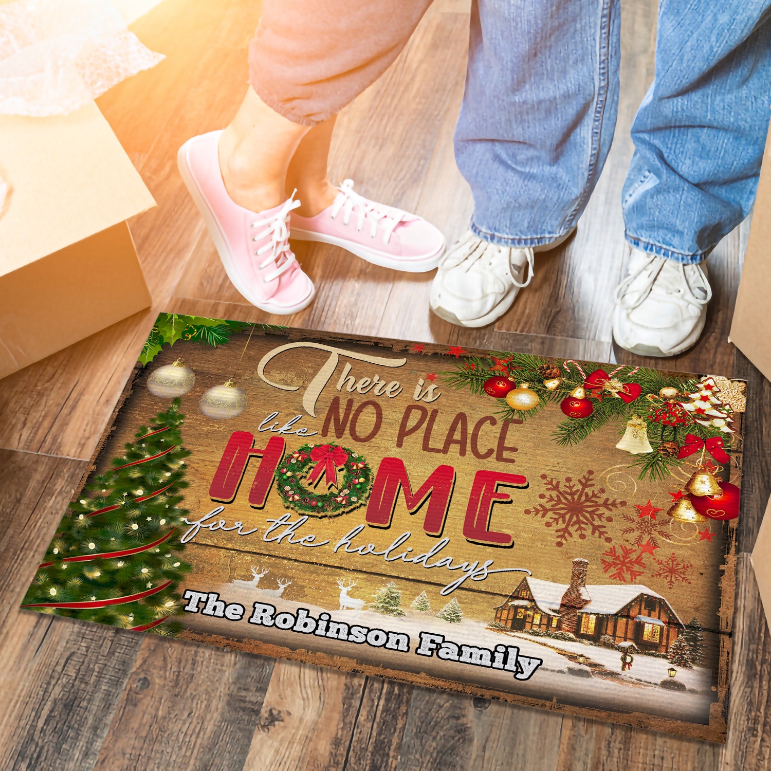 15kng. No Place Home (sample Design) Doormat Mockup 6