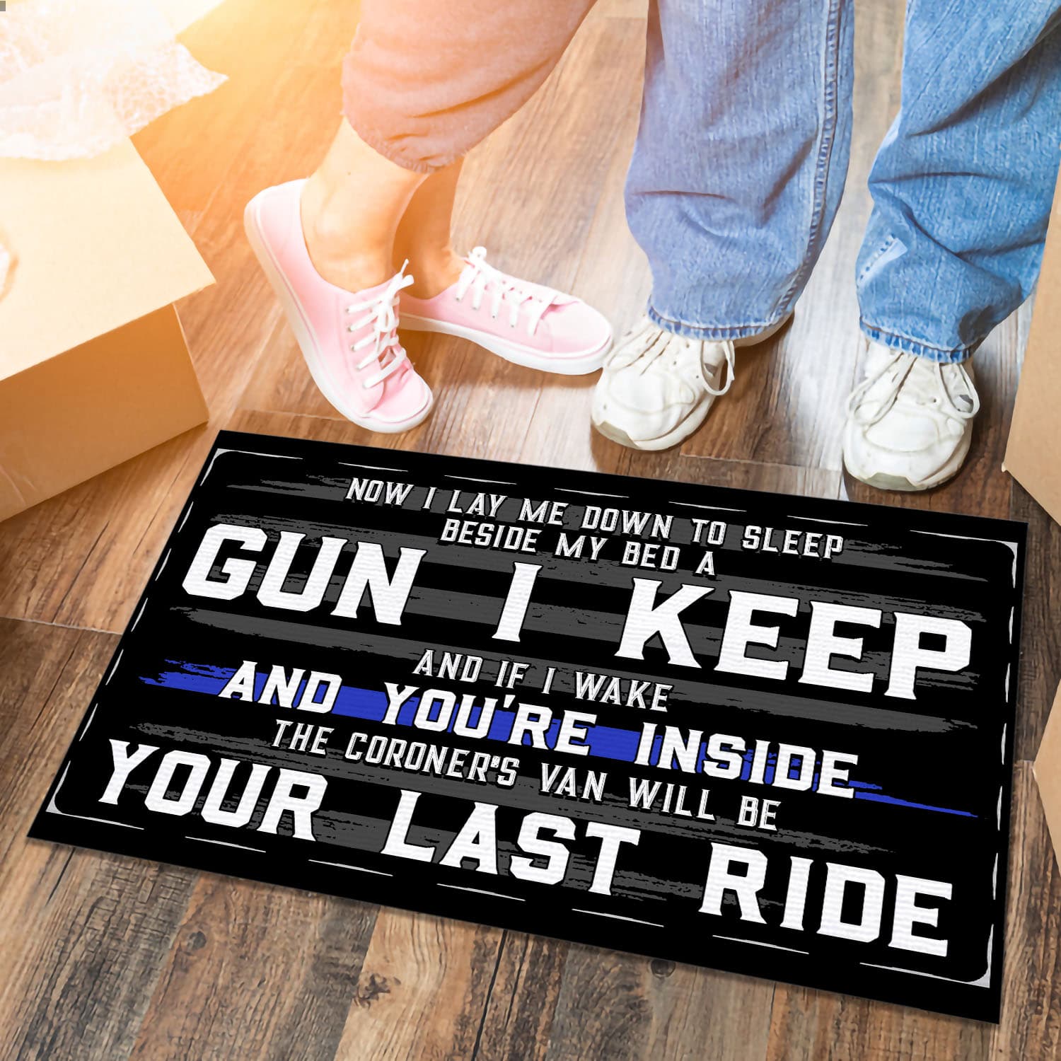 1 Hg. Gun I Keep 1 Doormat Mockup 6