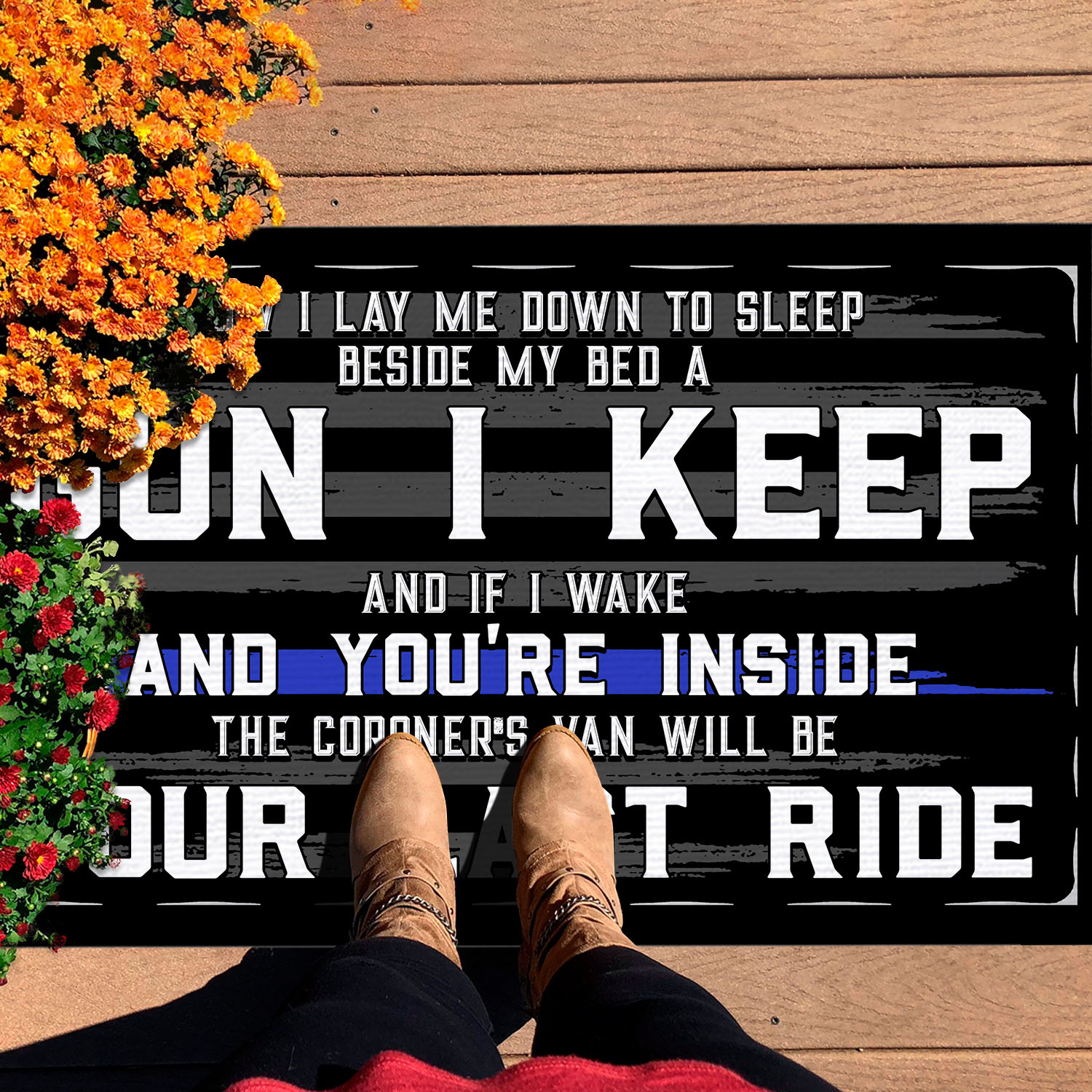 1 Hg. Gun I Keep 1 Doormat Mockup 7