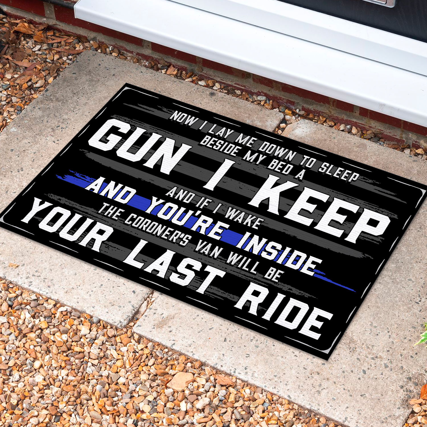 1 Hg. Gun I Keep 1 Doormat Mockup 10