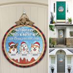 8vt. No Need To Knock Dog Breeds (sample Design 3) Door Sign Mockup 12