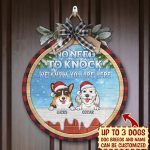 8vt. No Need To Knock Dog Breeds Door Sign Mk2