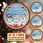 8vt. No Need To Knock Dog Breeds Door Sign Mk5