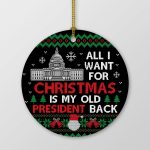 6vt. Old President All I Want Ornament Simple Mockup