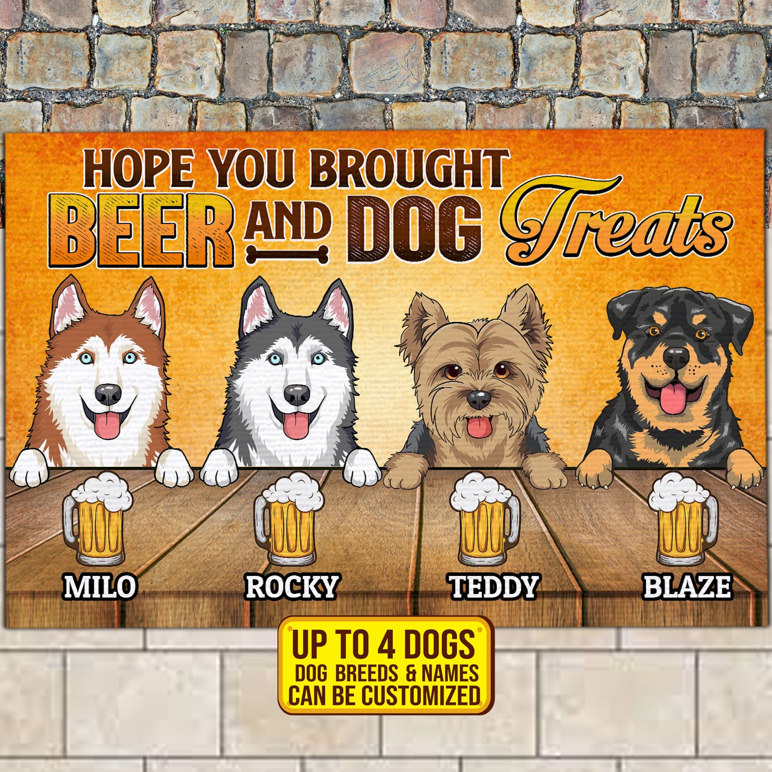 4vt. Hope You Brought Beer Doormat Mk3