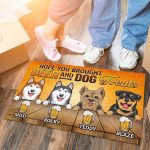 4vt. Hope You Brought Beer 4 ( Sample Design) Doormat Mockup 6