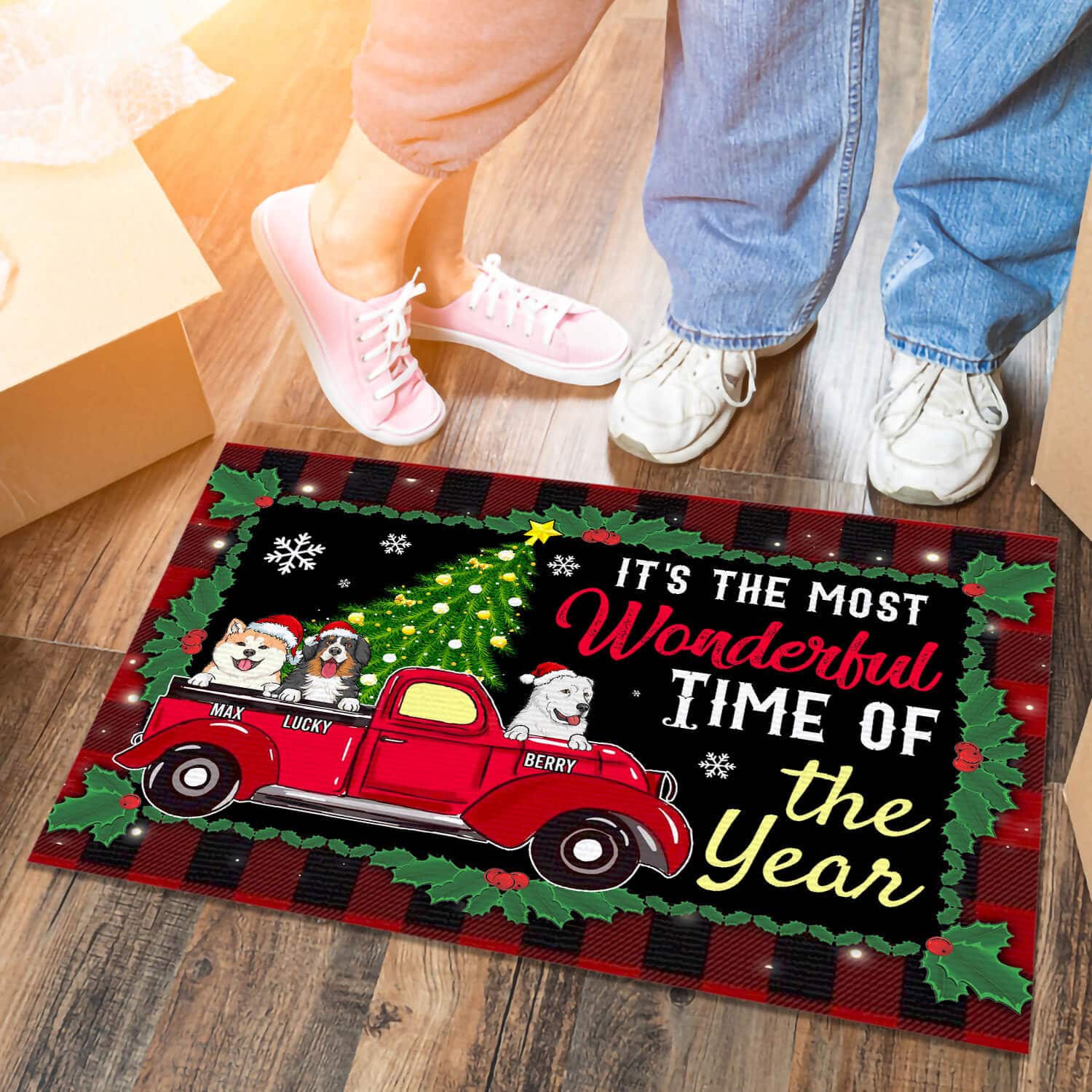 5tm. Wonderful Time Year Clipart (sample Design) 2 Doormat Mockup 6