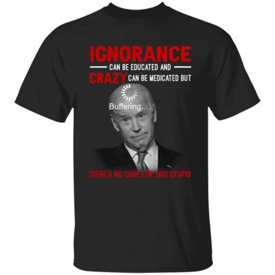 2VT. Biden Ignorance Can Be Educated, Black, Unisex T-Shirt