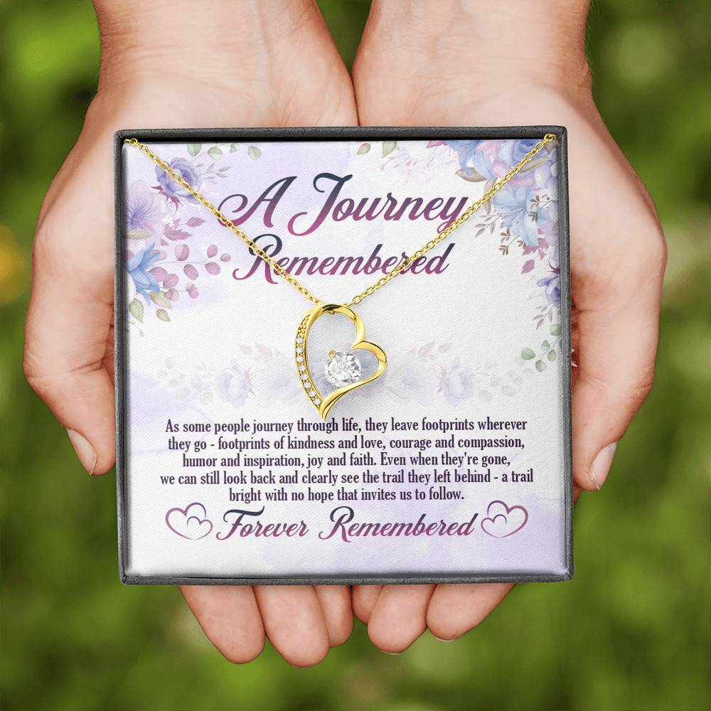 A Journey Remembered As Some People Journey Through Life Husband Memorial Forever Love Heart Pendant Necklace A Journey Remembered As Some People Journey Through Life Husband Memorial Forever Love Heart Pendant Necklace