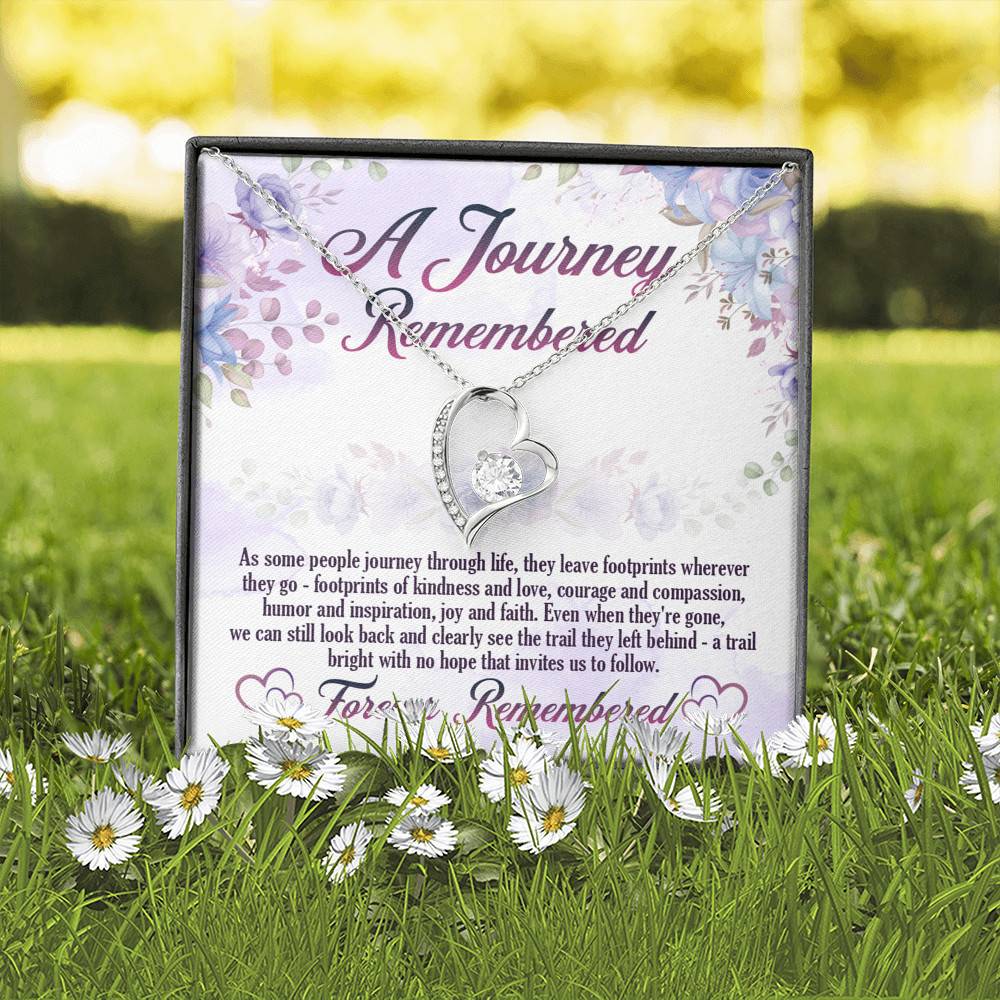 A Journey Remembered As Some People Journey Through Life Husband Memorial Forever Love Heart Pendant Necklace A Journey Remembered As Some People Journey Through Life Husband Memorial Forever Love Heart Pendant Necklace
