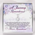 A Journey Remembered As Some People Journey Through Life Husband Memorial Alluring Beauty Necklace - Alluring Beauty Necklace