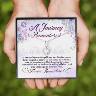 A Journey Remembered As Some People Journey Through Life Husband Memorial Alluring Beauty Necklace