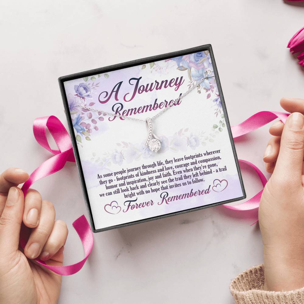 A Journey Remembered As Some People Journey Through Life Husband Memorial Alluring Beauty Necklace