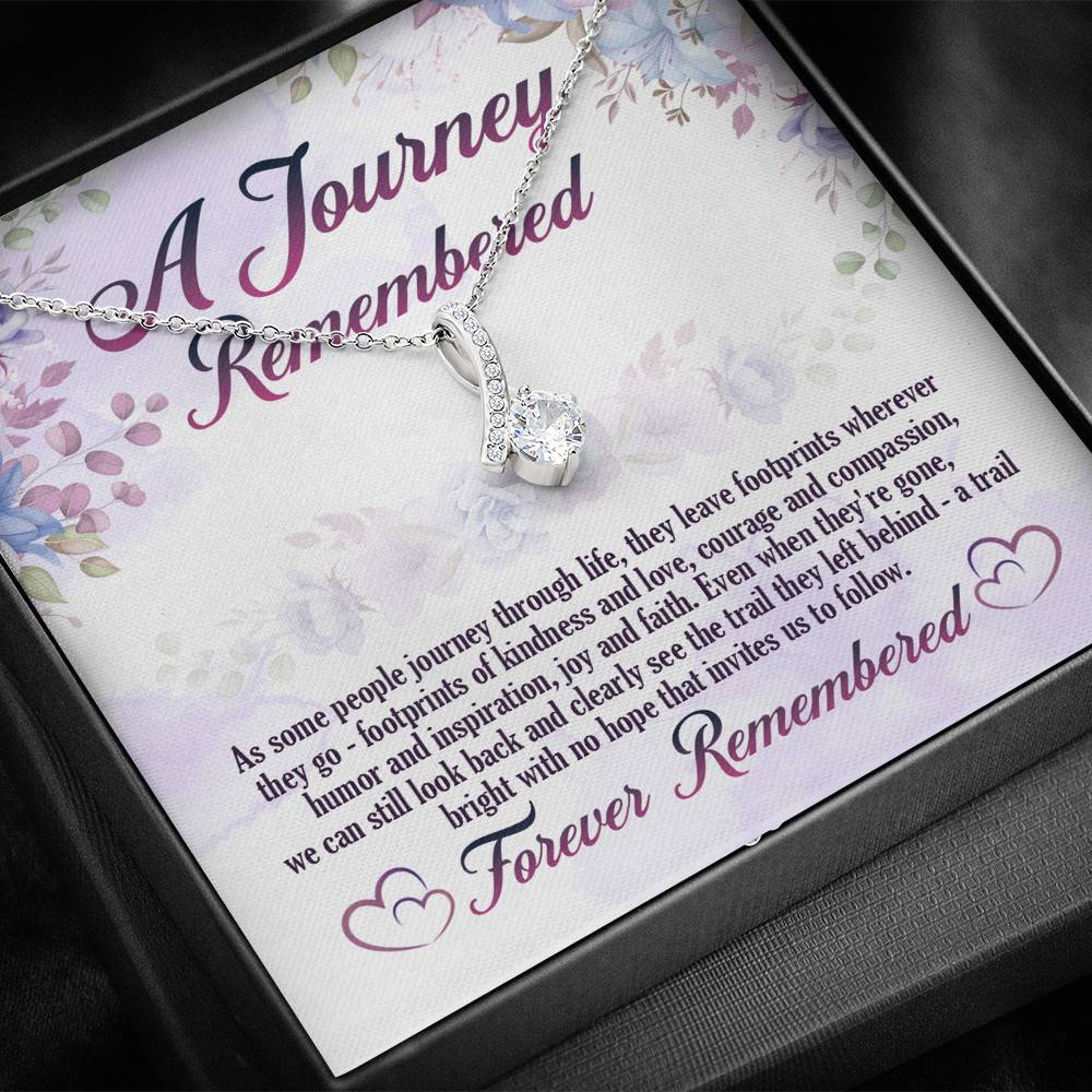 A Journey Remembered As Some People Journey Through Life Husband Memorial Alluring Beauty Necklace