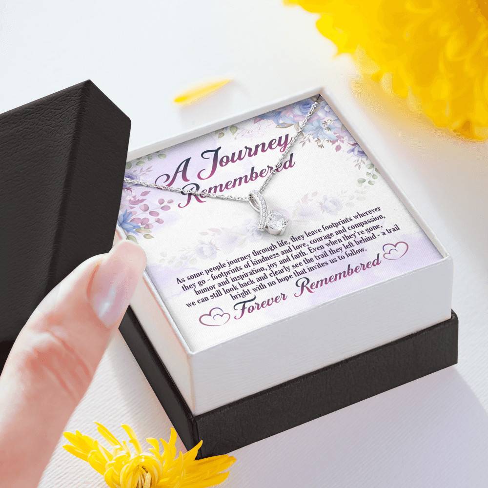 A Journey Remembered As Some People Journey Through Life Husband Memorial Alluring Beauty Necklace