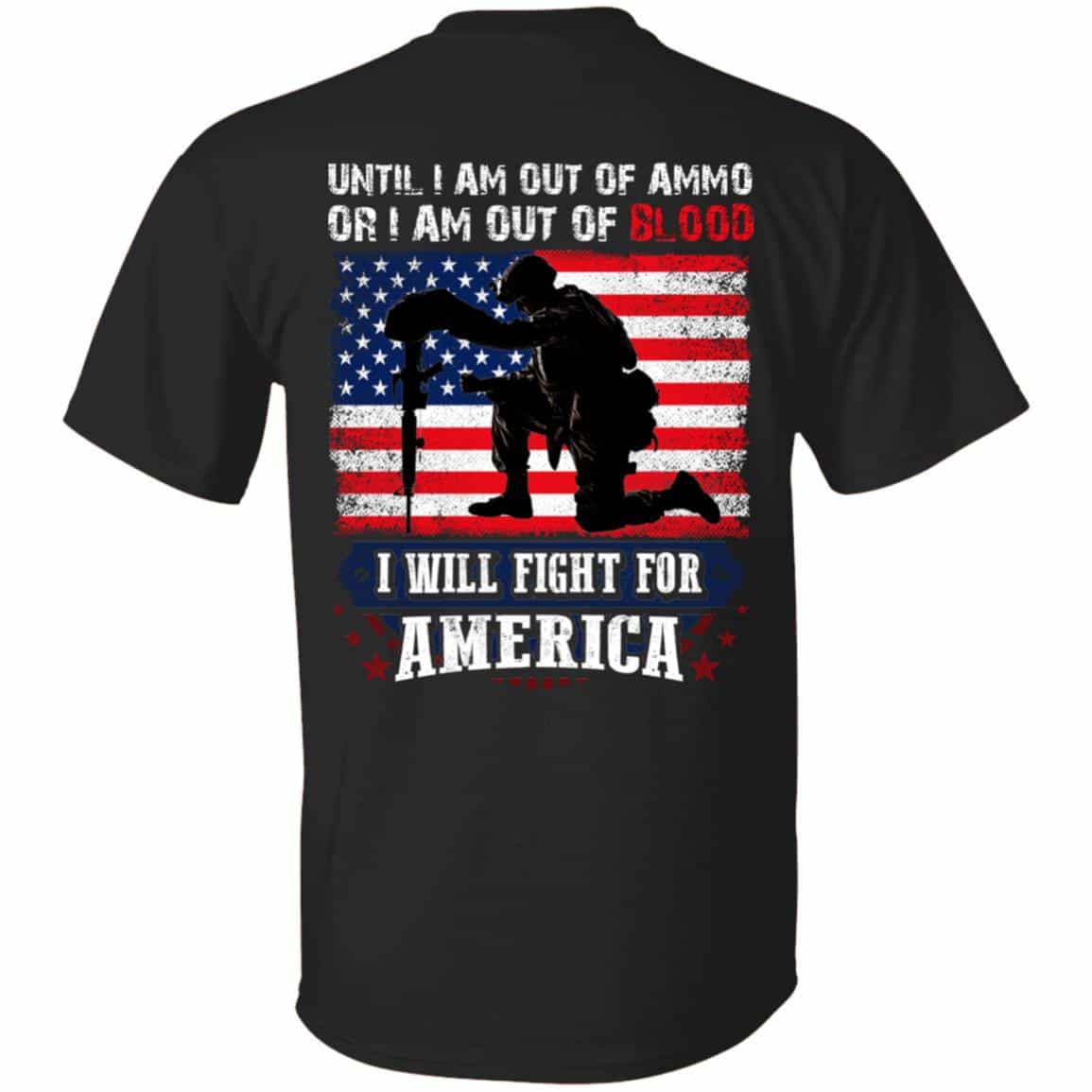 6VT. Until I Am Out Of Ammo, Black, Unisex T-Shirt